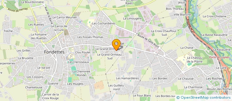 localisation de l'entreprise MONSIEUR BASTIEN GOUBAN  FONDETTES