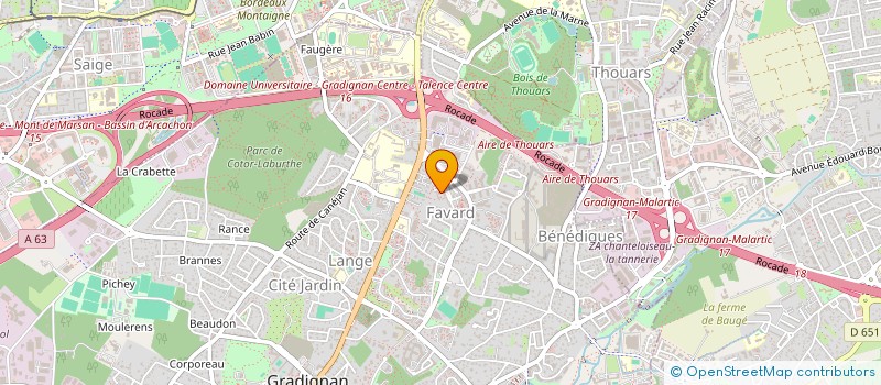 localisation de l'entreprise MONSIEUR BASTIEN GOUJON à GRADIGNAN