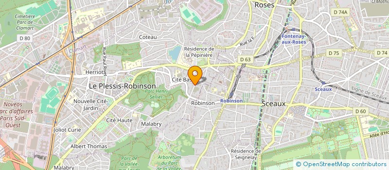 localisation de l'entreprise MONSIEUR BASTIEN GOUXETTE  LE PLESSIS-ROBINSON