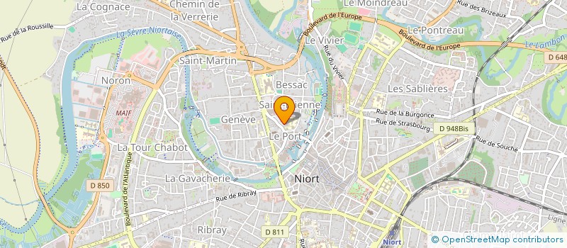localisation de l'entreprise MONSIEUR BASTIEN GRANET à NIORT