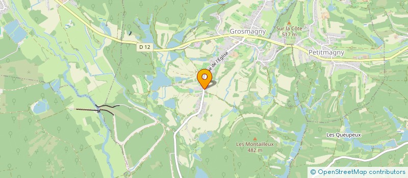 localisation de l'entreprise MONSIEUR BASTIEN GREUX à GROSMAGNY