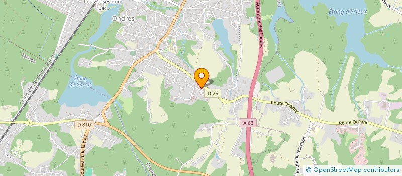 localisation de l'entreprise MONSIEUR BASTIEN GROELLY  ONDRES