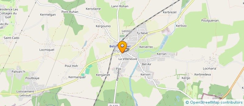 localisation de l'entreprise MONSIEUR BASTIEN GUENNOUN  PLOEMEL
