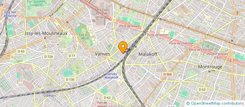 localisation de l'entreprise MONSIEUR BASTIEN GUIBERT  VANVES