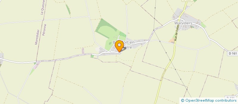 localisation de l'entreprise MONSIEUR BASTIEN GUILLAUME  BEAUFORT-EN-SANTERRE