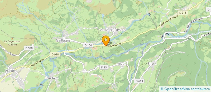 localisation de l'entreprise MONSIEUR BASTIEN GUYETAND  ARCIZANS-DESSUS