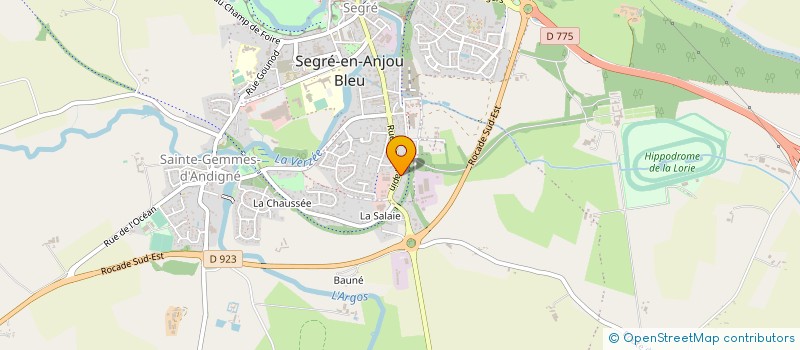 localisation de l'entreprise MONSIEUR BASTIEN HAMARD à SEGRE-EN-ANJOU BLEU