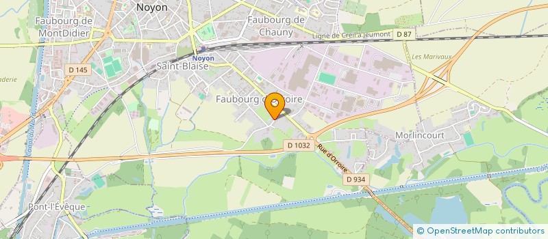 localisation de l'entreprise MONSIEUR BASTIEN HARDY  NOYON