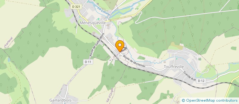 localisation de l'entreprise MONSIEUR BASTIEN HAUCHECORNE  MENESQUEVILLE