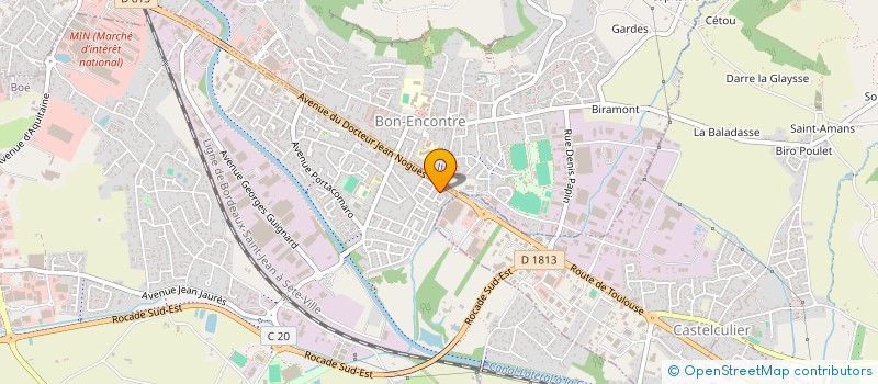 localisation de l'entreprise MONSIEUR BASTIEN HOURADOU  BOE