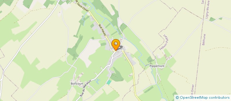 localisation de l'entreprise MONSIEUR BASTIEN HUCHIN  FLECHIN