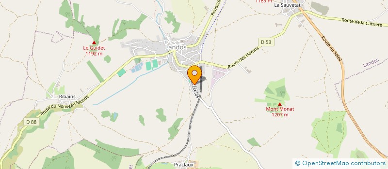 localisation de l'entreprise MONSIEUR BASTIEN HUGONI  SAINT-CHRISTOPHE-D ALLIER