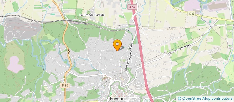 localisation de l'entreprise MONSIEUR BASTIEN JACQUET  FUVEAU