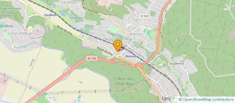 localisation de l'entreprise MONSIEUR BASTIEN JARDIN  BIEVRES