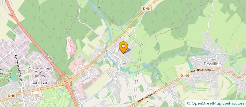 localisation de l'entreprise MONSIEUR BASTIEN JENNY  JEUXEY