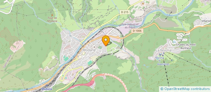 localisation de l'entreprise MONSIEUR BASTIEN JOSEPH GROS  MODANE