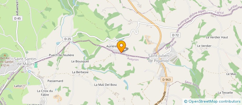 localisation de l'entreprise MONSIEUR BASTIEN JOULIA à SAINT-SANTIN-DE-MAURS