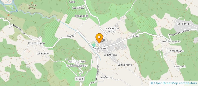 localisation de l'entreprise MONSIEUR BASTIEN KIEFFER  SAINT-JULIEN