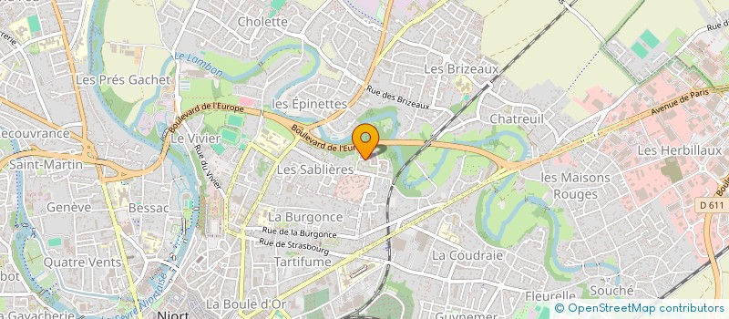 localisation de l'entreprise MONSIEUR BASTIEN KLEIN  NIORT