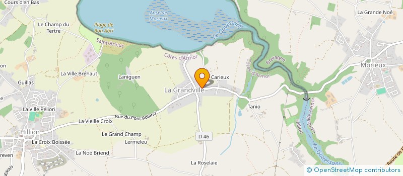 localisation de l'entreprise MONSIEUR BASTIEN LACOSTE  HILLION