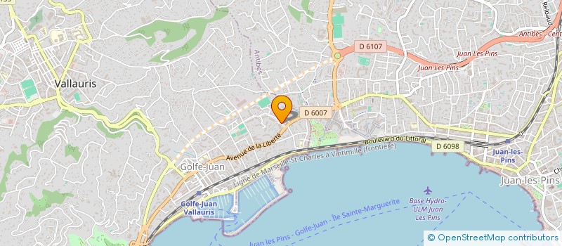 localisation de l'entreprise MONSIEUR BASTIEN LACROCQ  VALLAURIS