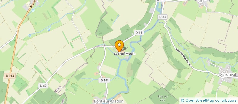 localisation de l'entreprise MONSIEUR BASTIEN LADAIQUE  PONT-SUR-MADON