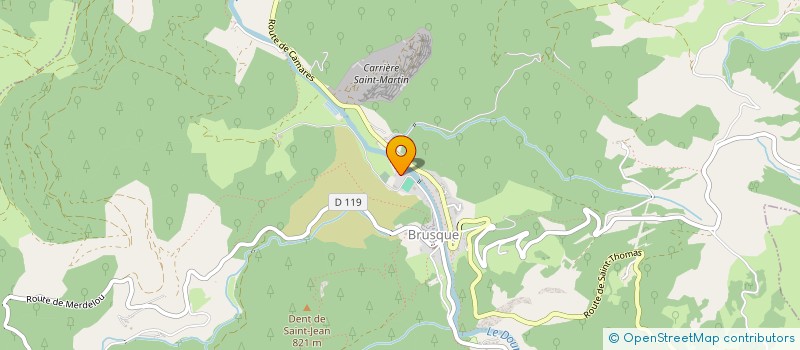 localisation de l'entreprise MONSIEUR BASTIEN LANGE  PEUX ET COUFFOULEUX