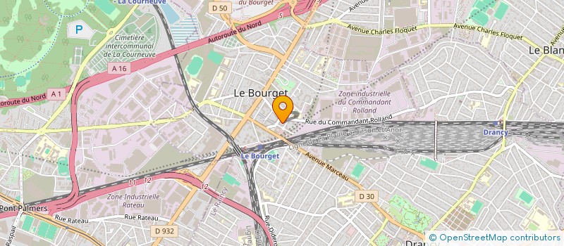 localisation de l'entreprise MONSIEUR BASTIEN LANTEUIL  LE BOURGET