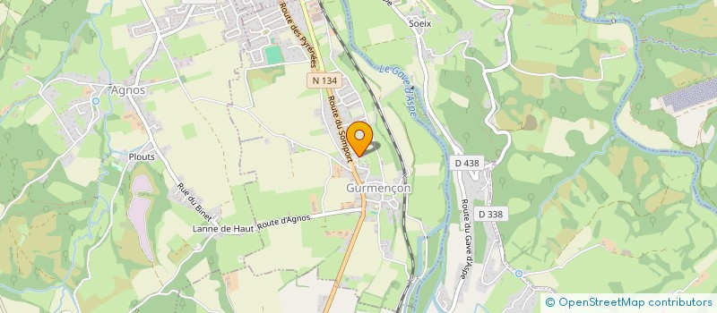 localisation de l'entreprise MONSIEUR BASTIEN LARRIEU  GURMENCON