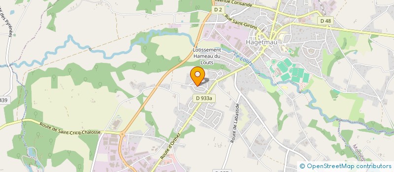 localisation de l'entreprise MONSIEUR BASTIEN LATASTE  HAGETMAU