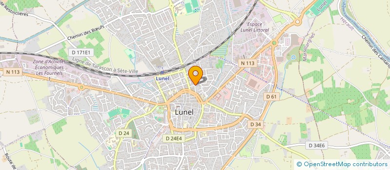 localisation de l'entreprise MONSIEUR BASTIEN LAUDIE  LUNEL