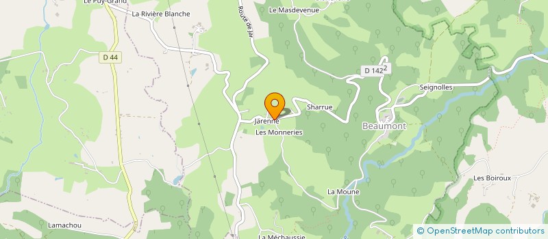 localisation de l'entreprise MONSIEUR BASTIEN LECOMTE  BEAUMONT