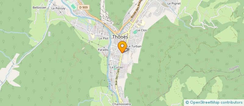 localisation de l'entreprise MONSIEUR BASTIEN LEFEVRE  THONES