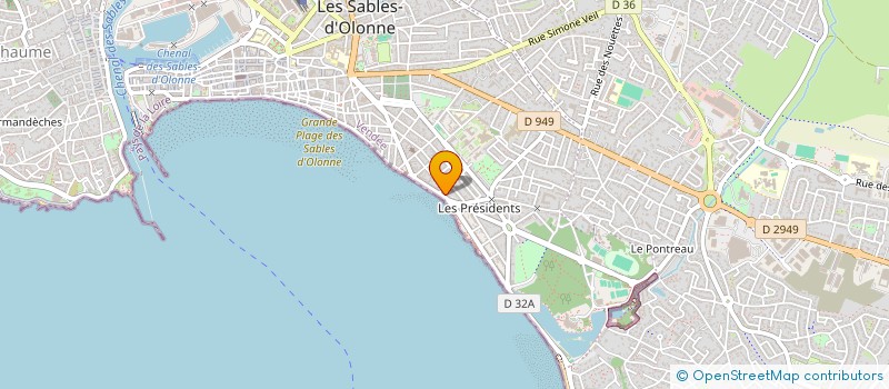 localisation de l'entreprise MONSIEUR BASTIEN LEFRERE à LES SABLES D'OLONNE