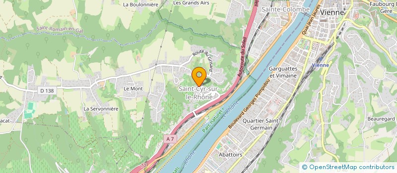 localisation de l'entreprise MONSIEUR BASTIEN LEGROS  SAINT-CYR-SUR-LE-RHONE