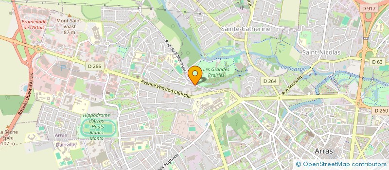 localisation de l'entreprise MONSIEUR BASTIEN LEMOINE à ARRAS