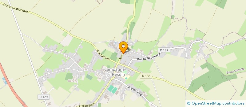 localisation de l'entreprise MONSIEUR BASTIEN LEPRETRE  CAMPAGNE-LES-HESDIN