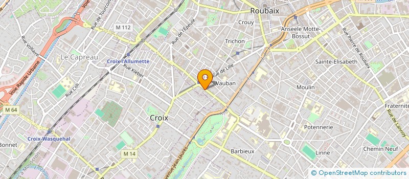 localisation de l'entreprise MONSIEUR BASTIEN LEQUIEN  ROUBAIX