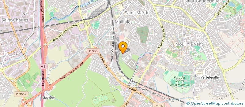 localisation de l'entreprise MONSIEUR BASTIEN LERAY  PERPIGNAN