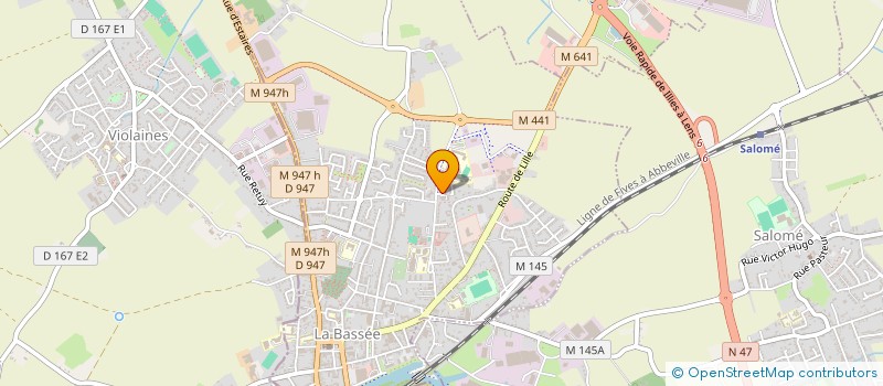 localisation de l'entreprise MONSIEUR BASTIEN LEROUGE à LA BASSEE