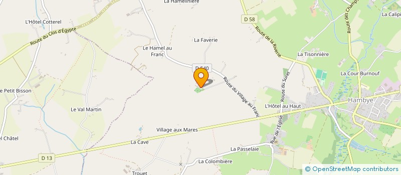 localisation de l'entreprise MONSIEUR BASTIEN LESTRADE  HAMBYE