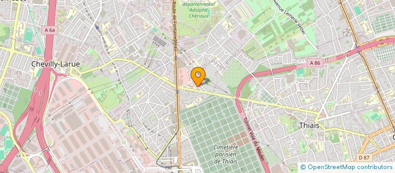 localisation de l'entreprise MONSIEUR BASTIEN LIPS  THIAIS