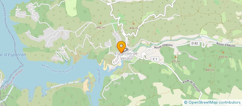 localisation de l'entreprise MONSIEUR BASTIEN LONG  ESPARRON-DE-VERDON