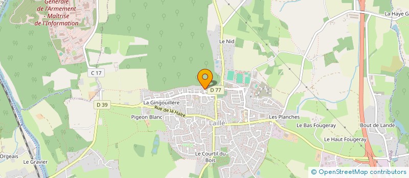 localisation de l'entreprise MONSIEUR BASTIEN LORHO  LAILLE