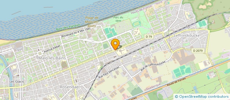 localisation de l'entreprise MONSIEUR BASTIEN LOVERGNE à DUNKERQUE