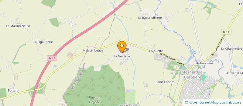 localisation de l'entreprise MONSIEUR BASTIEN LUCAS à MESNARD-LA-BAROTIERE