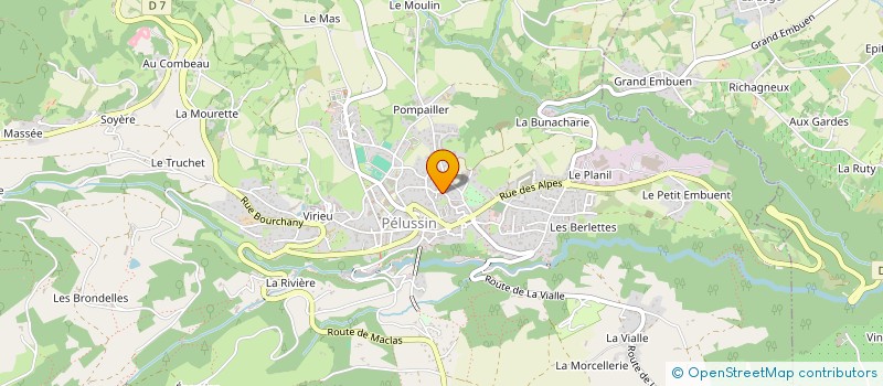 localisation de l'entreprise MONSIEUR BASTIEN MABILON  PELUSSIN