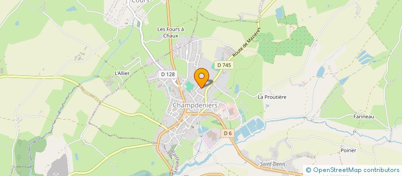 localisation de l'entreprise MONSIEUR BASTIEN MALLEREAU  CHAMPDENIERS