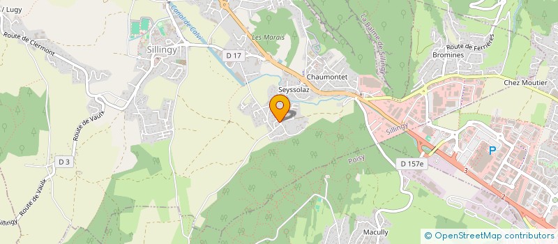 localisation de l'entreprise MONSIEUR BASTIEN MAROZZA à SILLINGY