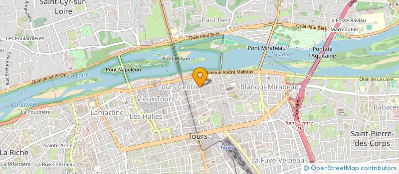 localisation de l'entreprise MONSIEUR BASTIEN MARTINEZ  TOURS